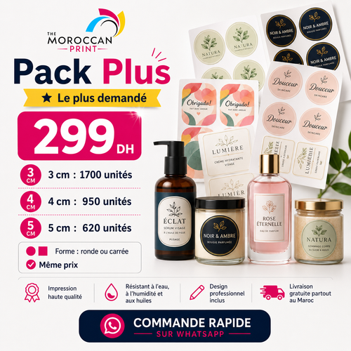 Pack Plus – Étiquettes personnalisées