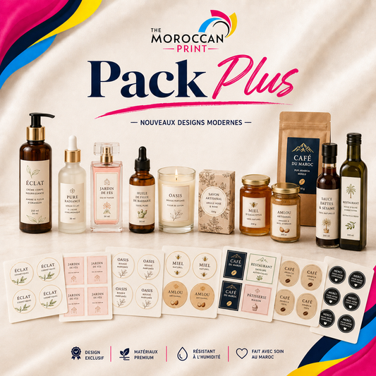 Pack Plus – Étiquettes personnalisées