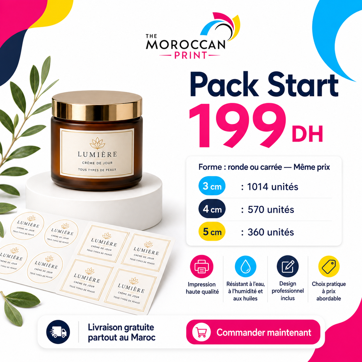 Pack Start – Étiquettes personnalisées